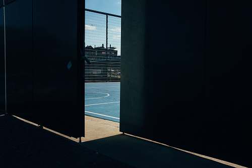 team sport opened wooden door team